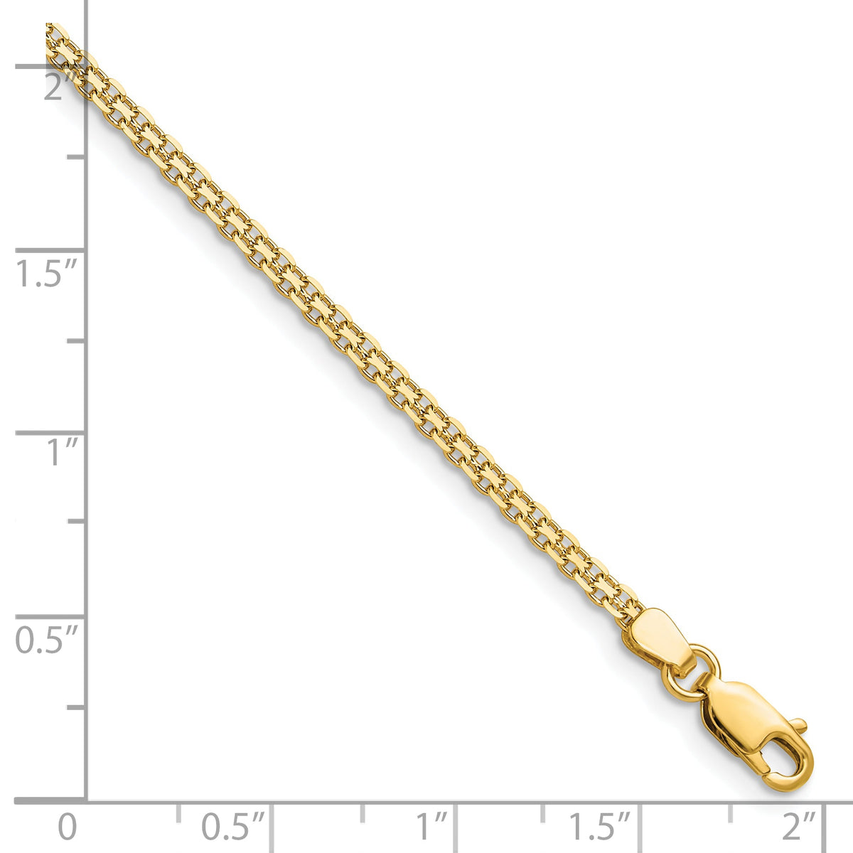 14K Yellow Gold Bismark Bracelet, view 14