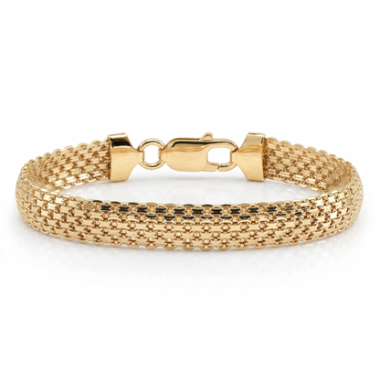 Yellow Gold Plated Sterling Silver Bismark Bracelet