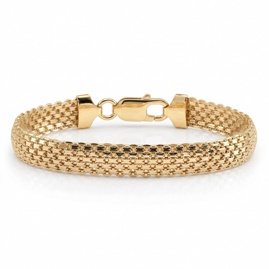Yellow Gold Plated Sterling Silver Bismark Bracelet