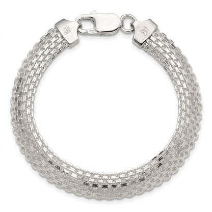 925 Sterling Silver Bismark Bracelet, view 2