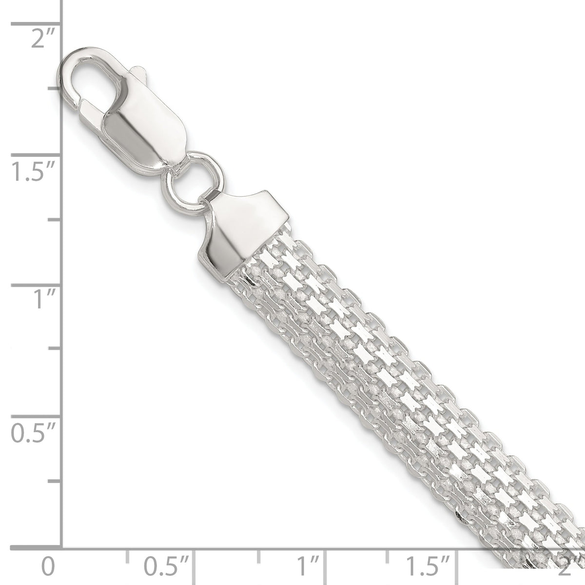 925 Sterling Silver Bismark Bracelet, view 4