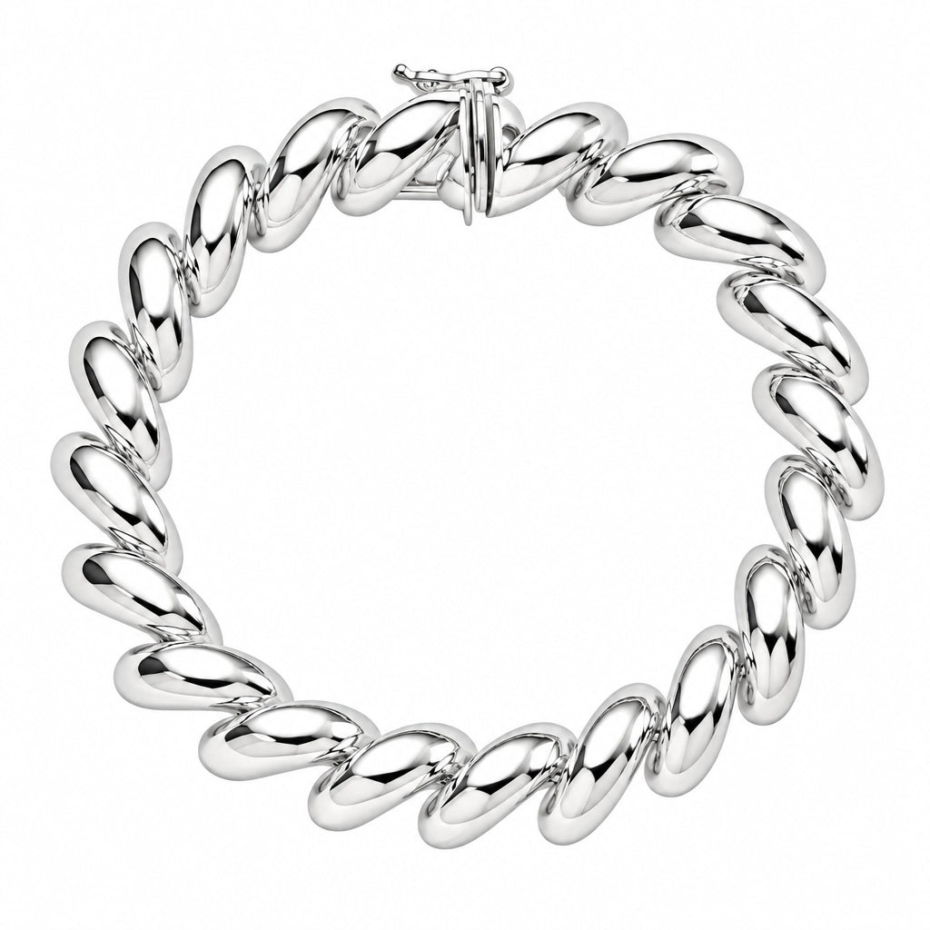 14K White Gold San Marco Bracelet