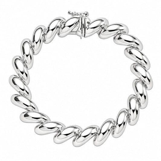 14K White Gold San Marco Bracelet