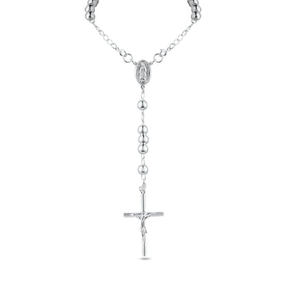 925 Sterling Silver High Polished Rosary Chain