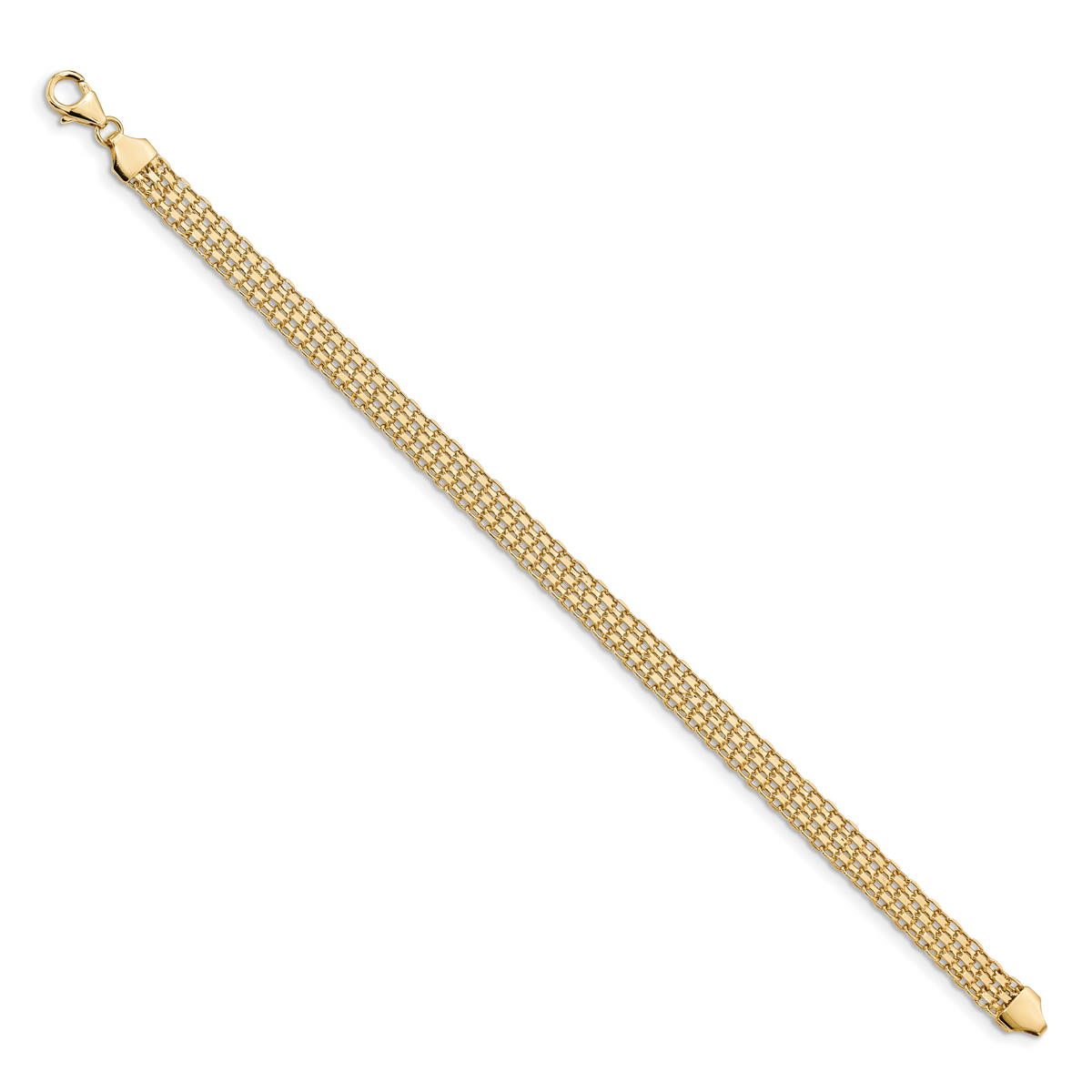14K Yellow Gold Bismark Bracelet, view 6