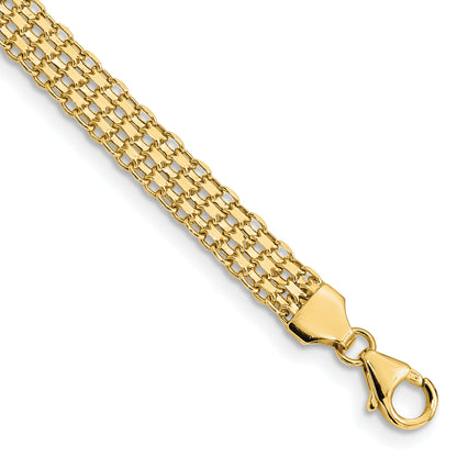14K Yellow Gold Bismark Bracelet, view 2