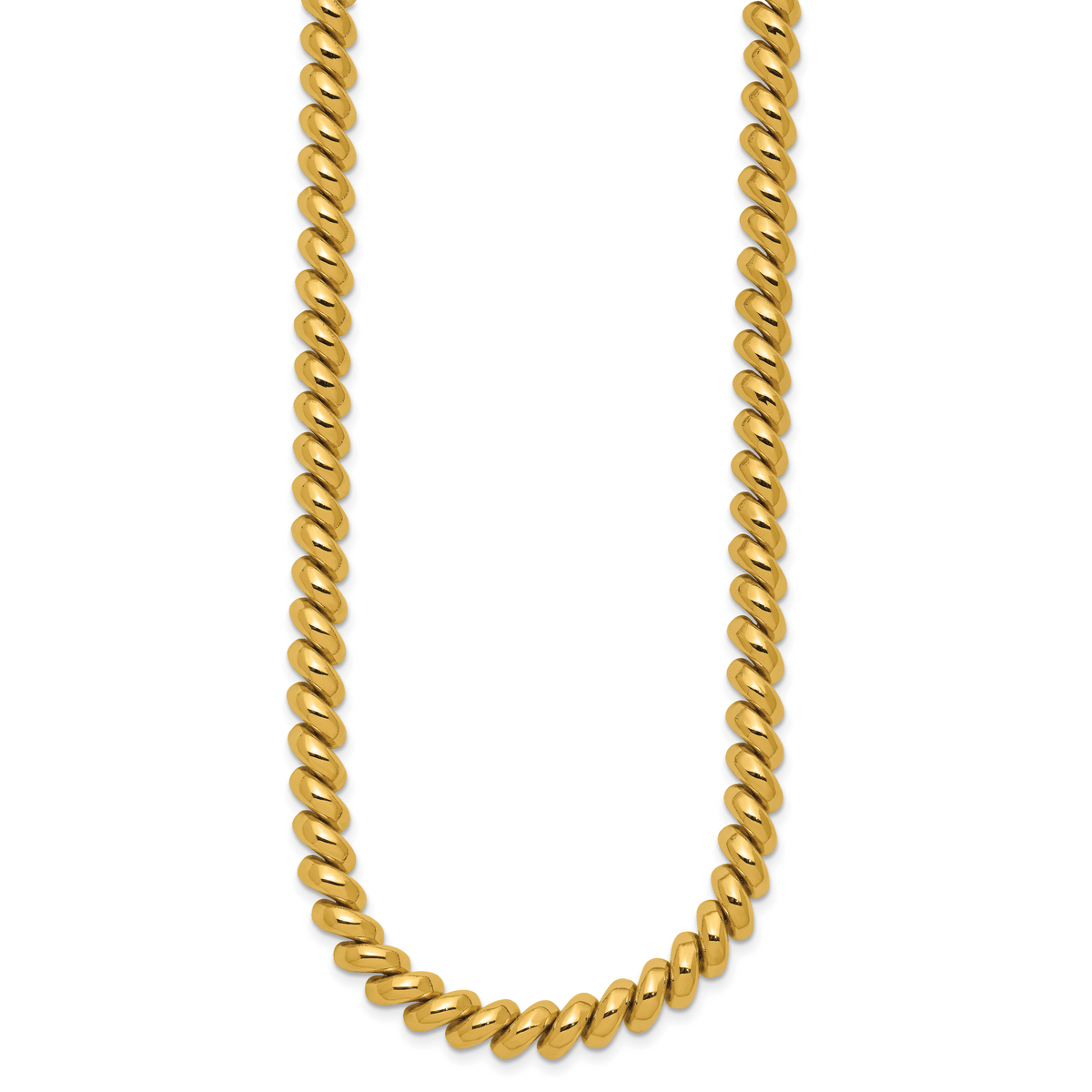 14K Yellow Gold San Marco Chain Necklace, view 2