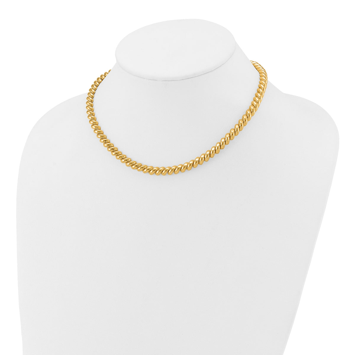 14K Yellow Gold San Marco Chain Necklace, view 3