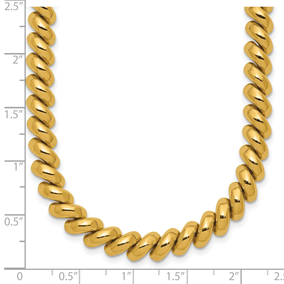 14K Yellow Gold San Marco Chain Necklace, view 7
