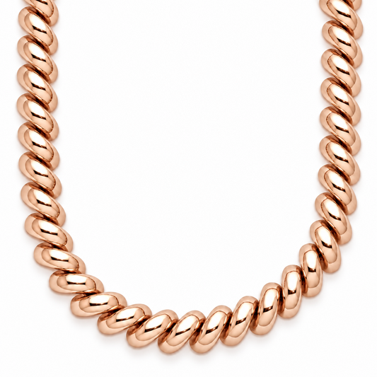 14K Rose Gold San Marco Chain Necklace