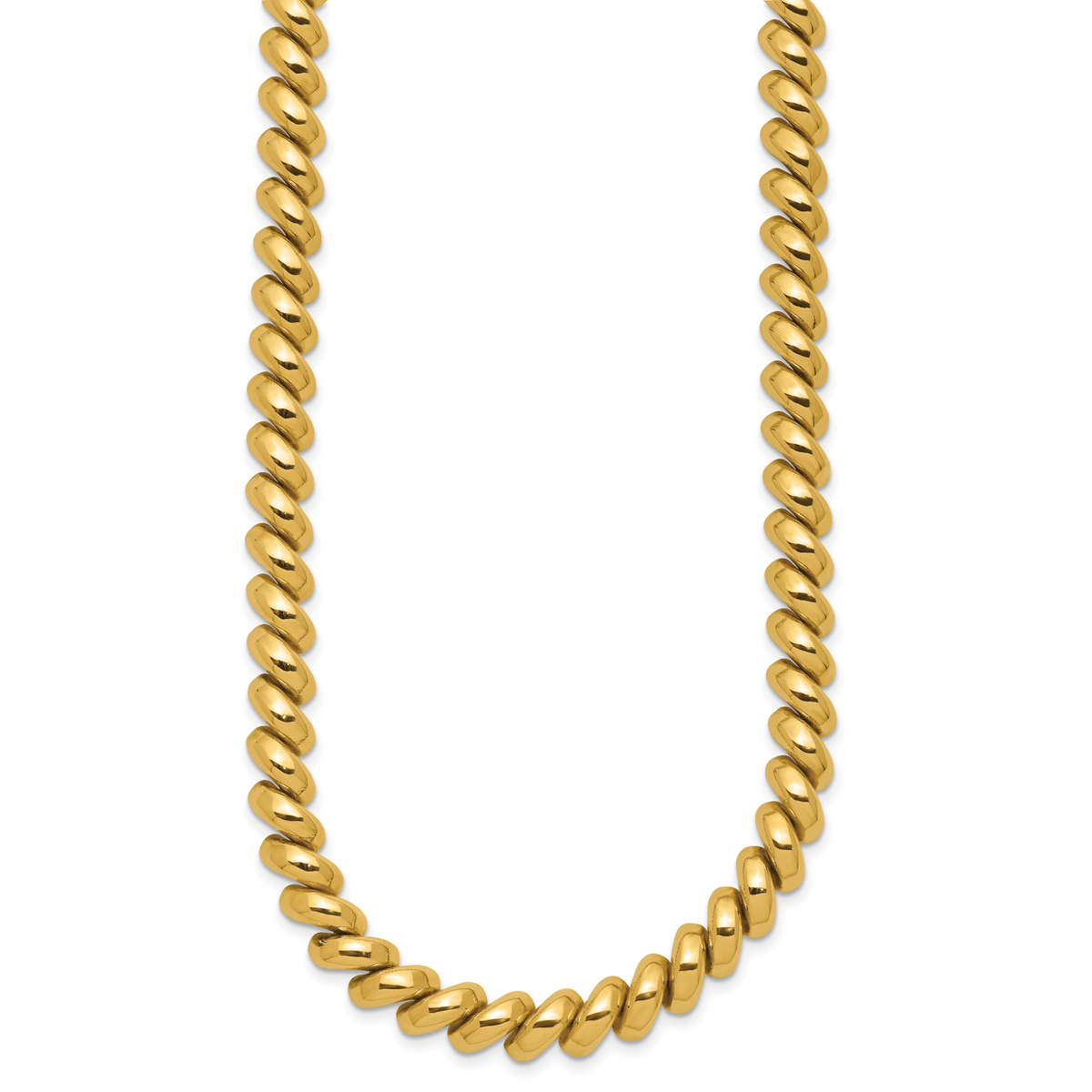 14K Yellow Gold San Marco Chain Necklace, view 12