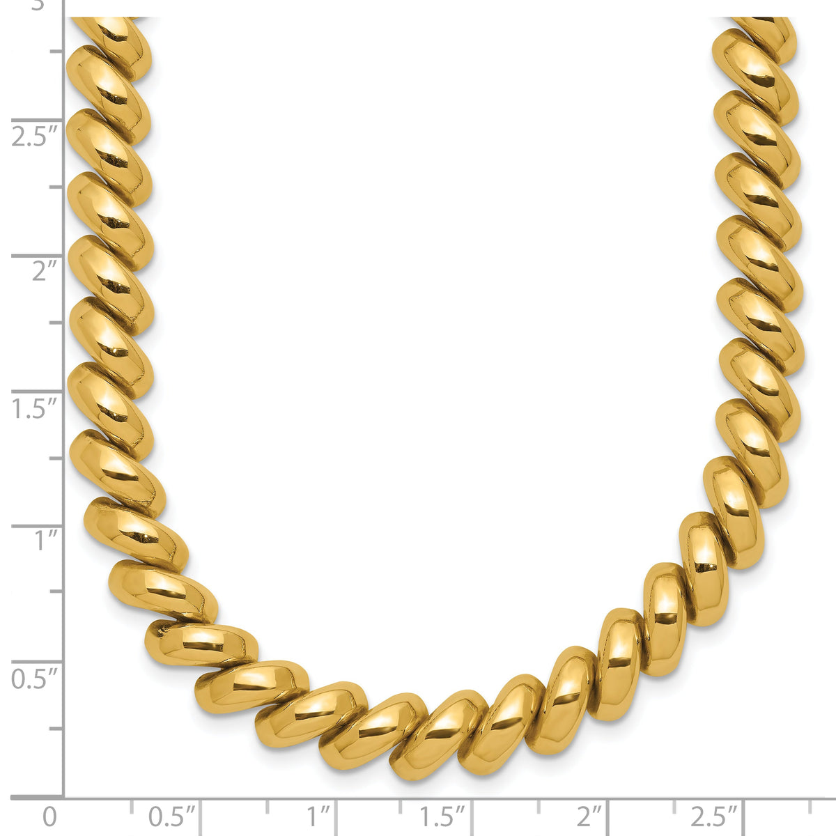 14K Yellow Gold San Marco Chain Necklace, view 10