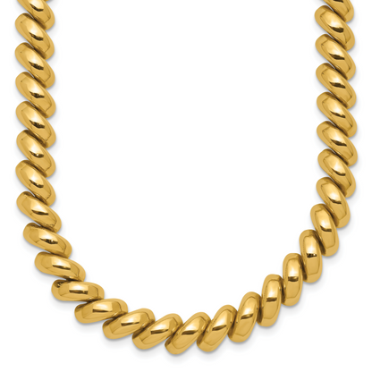 14K Yellow Gold San Marco Chain Necklace, view 11