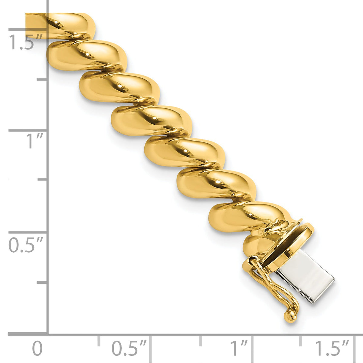 14K Yellow Gold San Marco Bracelet, view 14