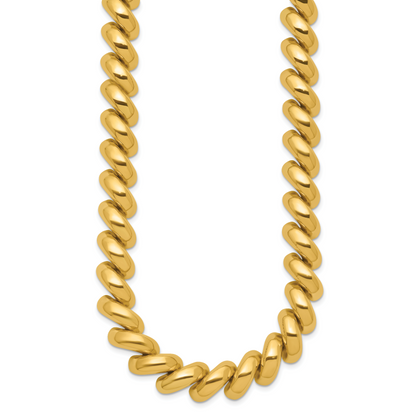 14K Yellow Gold San Marco Chain Necklace, view 14