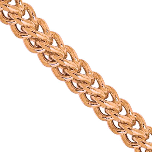 10K Rose Gold Chain - Semi-Solid Rose Franco Chain