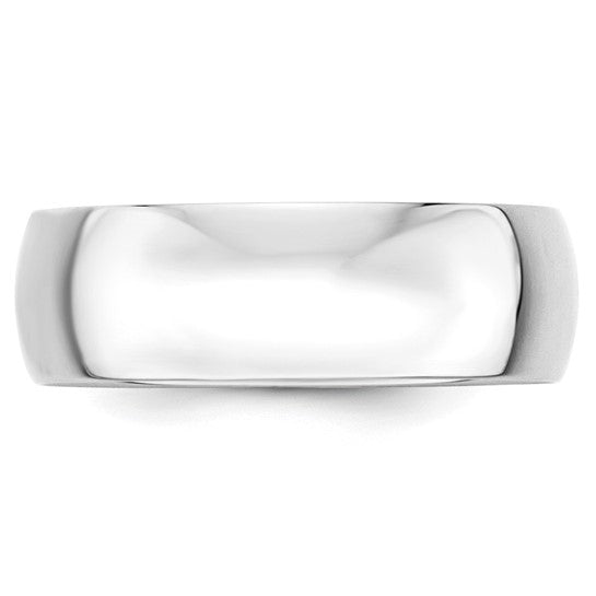 7mm Plain Gold Wedding Band, view 4