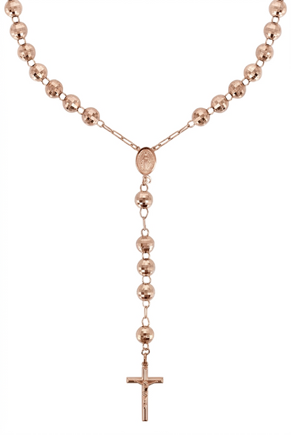 10K Rose Gold Rosary Chain
