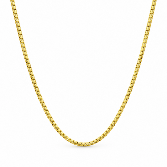 Gold Plated Sterling Silver Box Chain – view 1