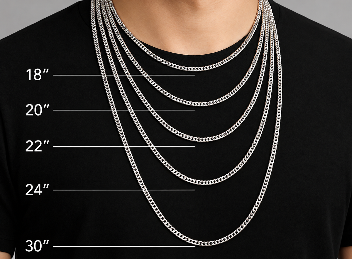 15mm Miami Cuban VVS D Moissanite Chain – 925 Sterling Silver, 14K White Gold Finish, view 5