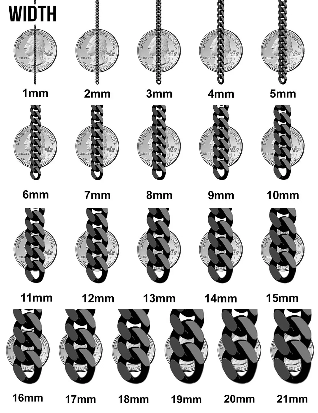 3D VVS D Moissanite Cuban Link Chain & Bracelet Set, view 5