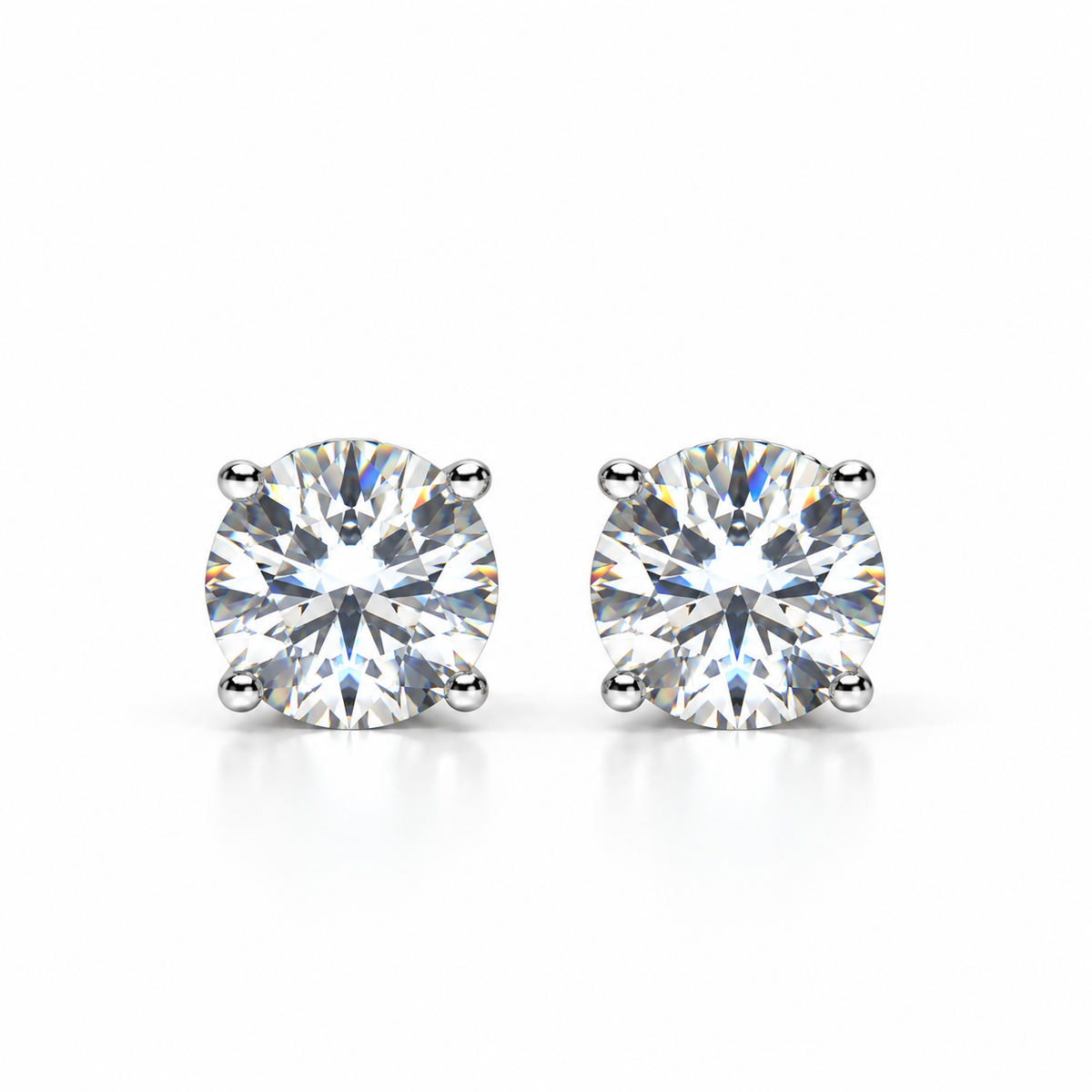 Moissanite stud earrings