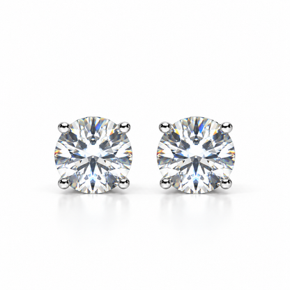 Moissanite stud earrings