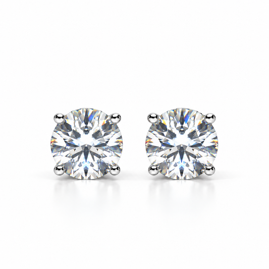 Moissanite stud earrings