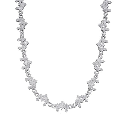 VVS D Moissanite Infinity Cross Chain & Bracelet Set