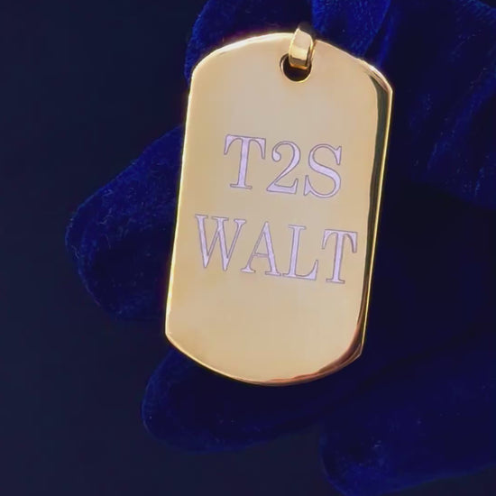 Custom Engraved 925 Silver Dog Tag video