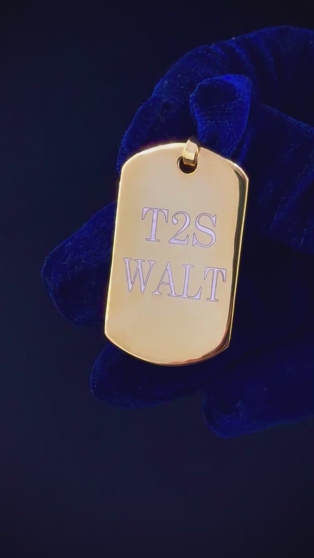 Custom Engraved 925 Silver Dog Tag video