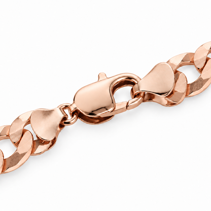 Rose gold Cuban curb link bracelet