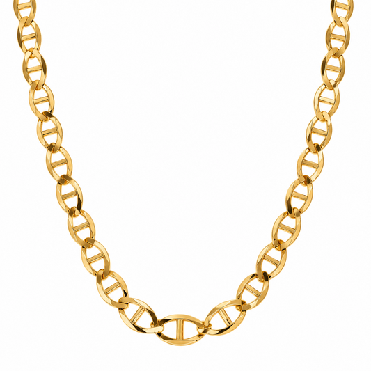 Gold Plated Sterling Silver Mariner Chain