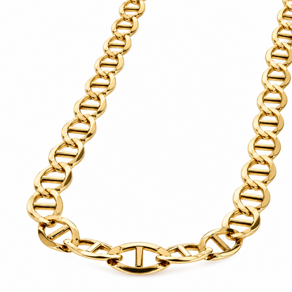 Gold Plated Sterling Silver Mariner Chain, view 3