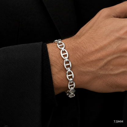 925 Sterling Silver Mariner Bracelet, view 3