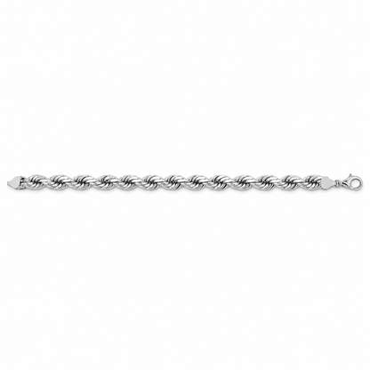 White gold rope bracelet
