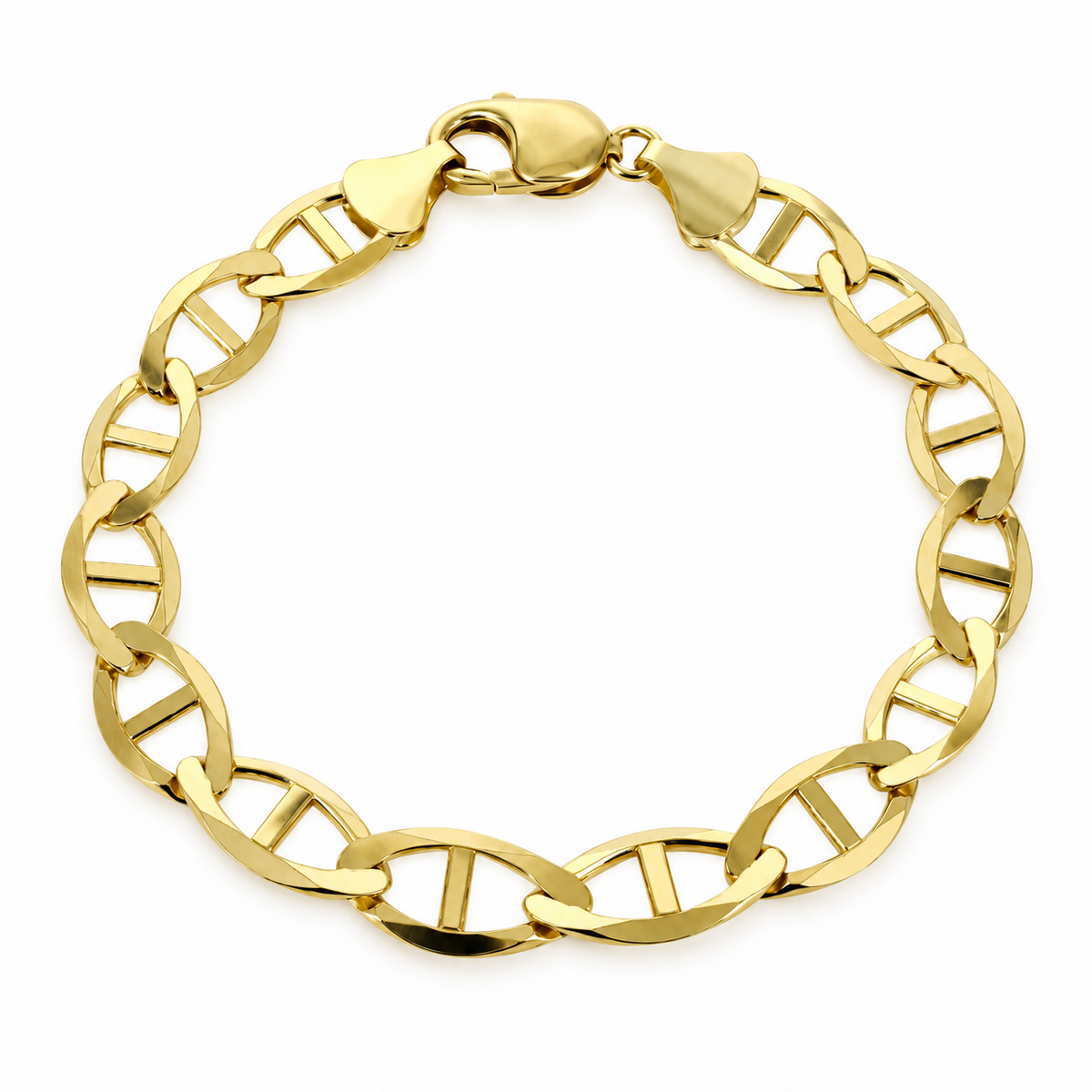 Gold Plated Sterling Silver Mariner Bracelet